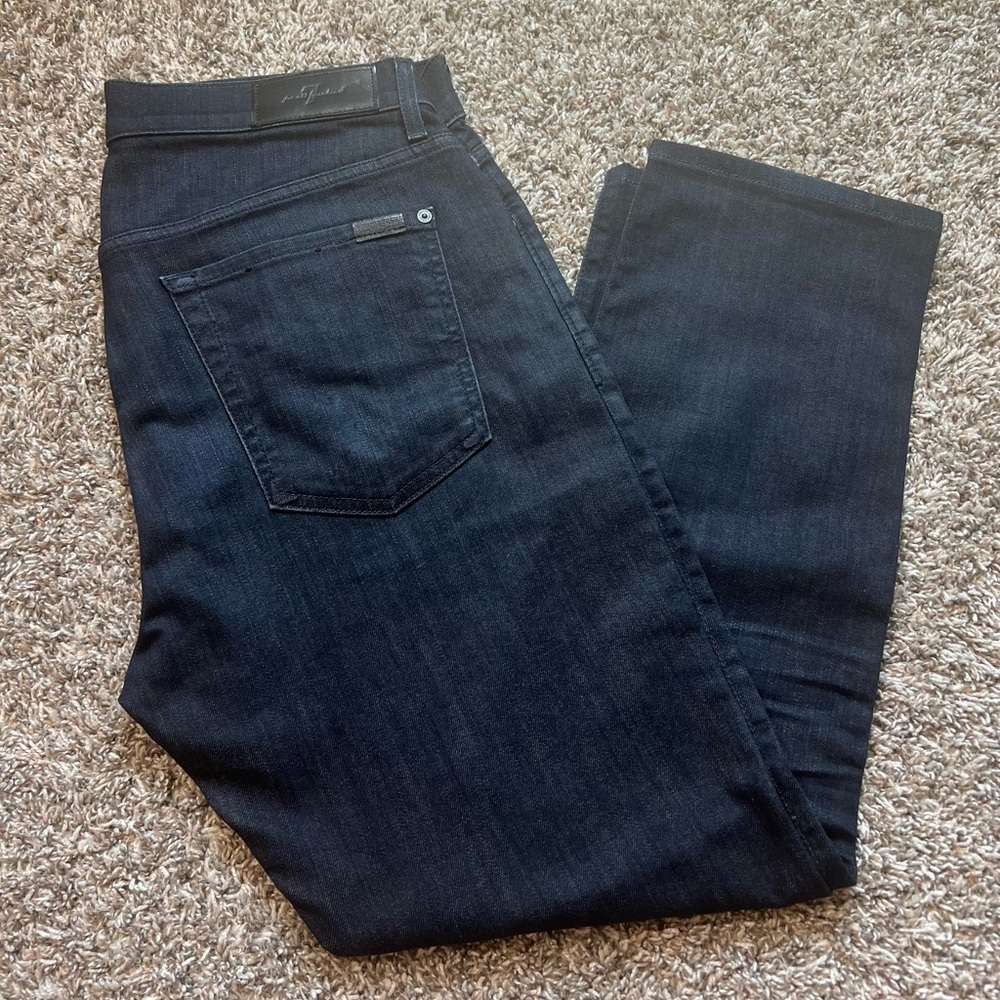 7 Seven For all Mankind Adrien Men's Dark Blue Jeans Sz 33